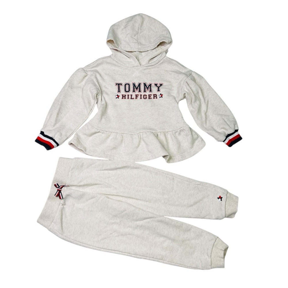 Tommy Hilfiger Matching set‎ Hoodie and Jogger cream Cozy Apparel
